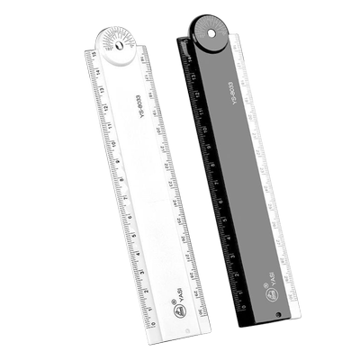 折叠尺子小学生波浪线直尺30厘米