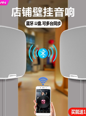 壁挂蓝牙音响无线音箱挂墙足疗养QIANGYIN Q3a生服装美容店铺专用