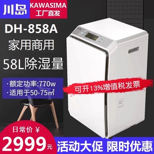 858A家用静音抽湿别墅地下室吸湿器防潮大功率卧室 川岛除湿机DH