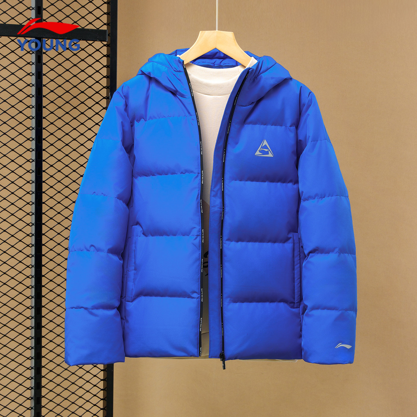 李宁男童羽绒服2025新款儿童冬季加厚短款童装青少年鸭绒防风棉服