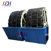 久诚优惠供应三轮洗砂机 双减速机水轮清洗大型多轮斗式 洗沙机