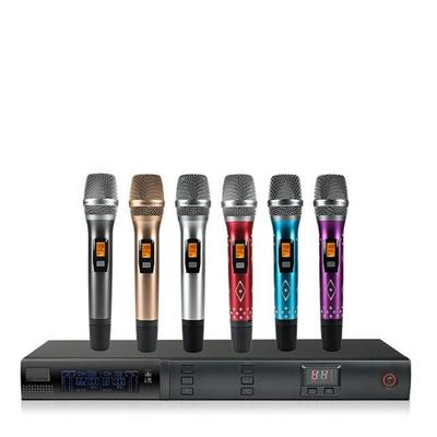 无线彩色动圈式防啸叫降噪发光专业防摔话筒音箱设备高端KTV专用