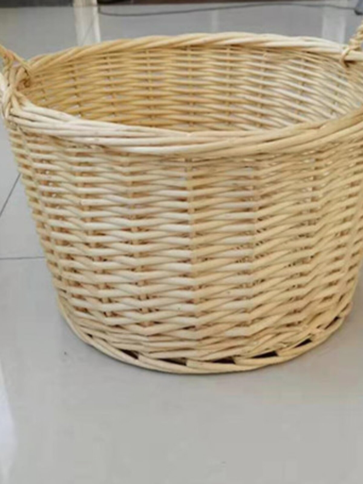 ?批发柳编收纳筐无盖储物篮藤编筐收纳篮洗衣篮脏衣蓝柳编篮