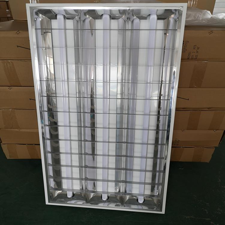调顺T8明装格栅灯盘3*40W铝格栅灯1200*600镜面铝LED灯
