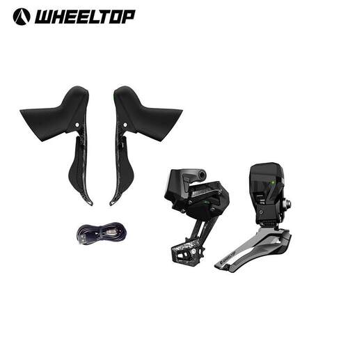 轮峰WHEELTOP公路电变圈刹碳纤维7-13速自行车纯无线国产变速套件