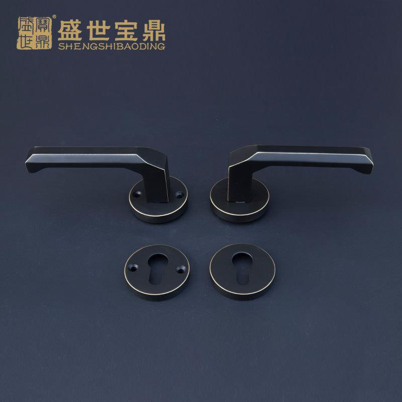 室内木门锁分体锁卧室卫生间房铜锁通用型FT02-G11执手锁房门锁