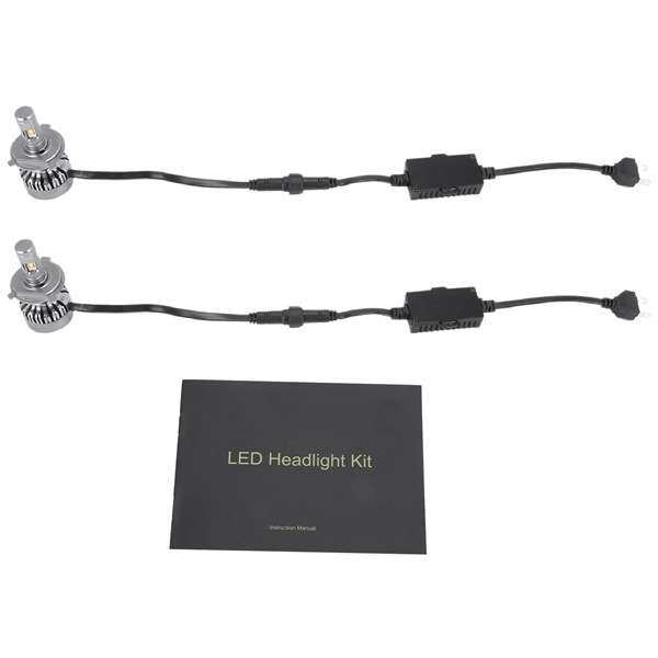 车载LED大灯雾灯车灯通用头灯车载led灯静音风扇汽车灯 V10 H4