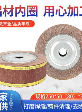 SAAA包邮千叶轮千页轮抛光轮250*80*32打磨砂布轮不锈钢抛光轮