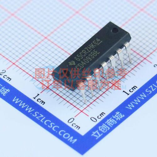 逻辑门 CD4093BE DIP-14 TI/德州 电子元器件配单原装正品