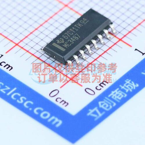 RS-485/RS-422芯片 MC3487DR SOIC-16 TI/德州 电子元件原装正品