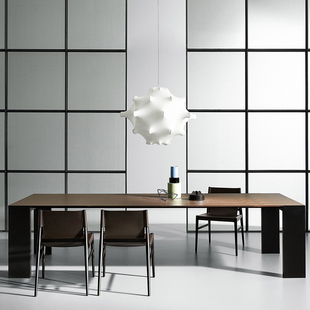 意大利进口正版Porro餐桌 Metallico 大理石餐桌