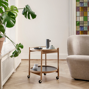 丹麦进口正版 Brdr. Krüger 小推车Bølling Tray Table移动边几