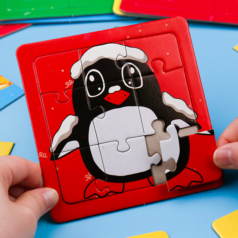 幼儿配对拼图启蒙卡片婴儿童益智早教卡片0-2岁3男孩女孩宝宝益智力开发男女孩益智游戏早教入门拼图玩具启蒙认知动手动脑拼图