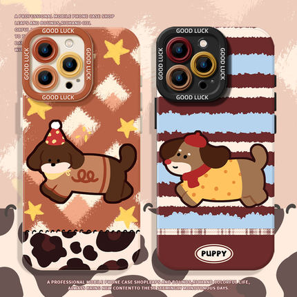 新款腊肠狗适用小米17promax手机壳14情侣12可爱13卡通note15红米k90k80k70k60k50k40高级11男士10硅胶turbo4