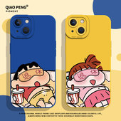 13情侣14妮妮11高级12mini可乐x 退休蜡笔小新适用苹果16promax手机壳iPhone17 15新款 xs男生xr女8plus硅胶7p