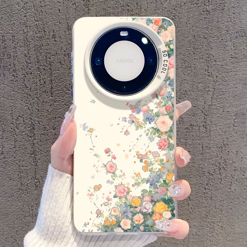 适用oppo系列手机壳月季花