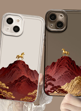 金山马适用小米14手机壳15ultra马年17promax新年12本命note13过年11红米k90k80k60k70k50k40透明turbo4高级3