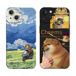 cheems柴犬适用iqoo12手机壳11pro小狗15/10/13/neo9恶搞z9turbo+8套vivox100/x200/x90/s19/s20/s30/x80/x70