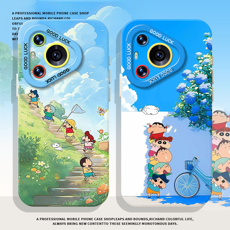 适用华为系列手机壳夏日蜡笔小新
