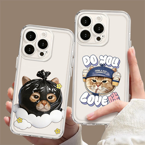 适用iqoo手机壳mindaday套头猫