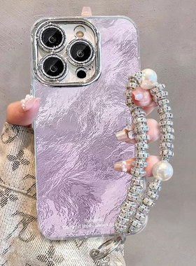 紫色渐变适用华为pura70pro手机壳nova14新款12冰川13蝴蝶p60高级小众p50e女款ins风80网红p40挂绳10羽纱30/9