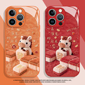 2026发财小马适用小米17promax手机壳15新年12红色13新款 14红米k90k80k70k60k50k40马年note11毛绒10男turbo4