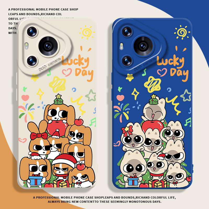 适用华为系列手机壳圣诞节比格