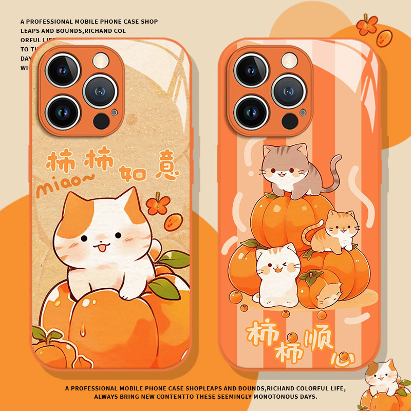 适用小米红米手机壳柿柿顺心猫咪