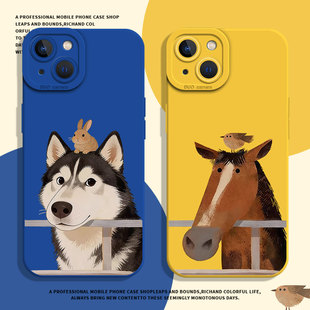 马上有喜适用苹果17promax手机壳iPhone13马年17Air喜鹊16新年14plus本命年15情侣12mini搞怪11/xs/xr/x/8/7p