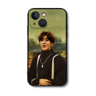 蒙娜丽坤画手机壳ikun适用于苹果13爱坤iPhone15promax男生14/17/12蔡徐坤mini小11黑x子xs哥xr套8plus黑粉7p