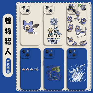呆猫适用华为nova12手机壳13怪物猎人11艾露猫10/14/pura70/80世界mate60pro周边50硅胶40男30套9se/8/7/6/5+