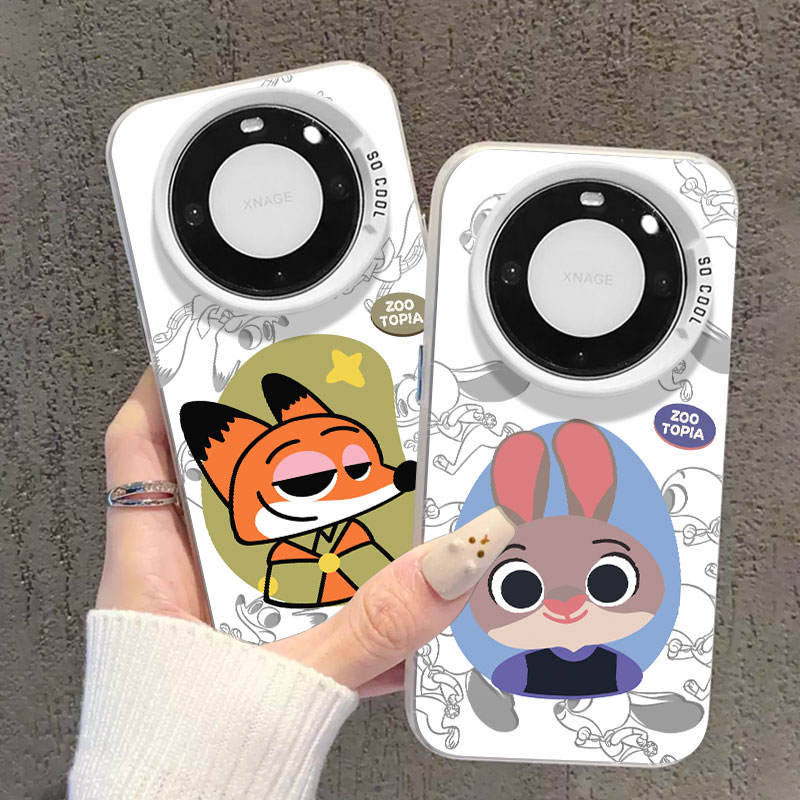 适用华为系列手机壳卡通朱迪尼克