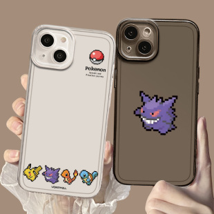 21note神奇宝贝11皮卡丘1 2v魅族22 20透明9r 7oneplus 像素风宝可梦适用一加13手机壳ace3pro耿鬼12