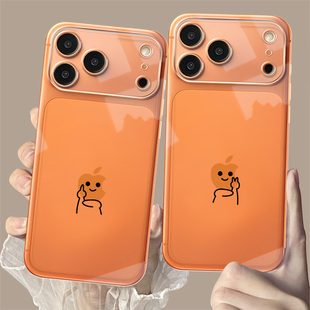 8plus 竖中指适用iPhone17promax手机壳星宇橙苹果16新款 Air搞怪13趣味15创意11情侣14透明12mini男x