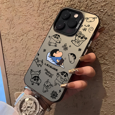 适用小米红米手机壳线稿蜡笔小新