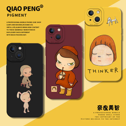 奈良美智适用小米15手机壳14可爱13pro小女孩11ultra/10s红米k70ek60k50至尊k40k90k80/17max趣味note12小众9