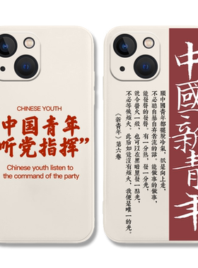 爱国爱党手机壳真我液态硅胶