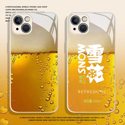 适用小米红米系列手机壳啤酒气泡