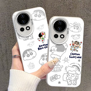 蜡笔小新适用华为nova14手机壳nova11se新款13pro高级感12ultra情侣5防摔保护套10男生9男士se新机8彩银7/6女