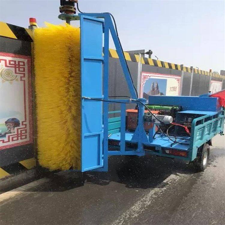 小型围挡清洗机建筑工地护栏围挡清洗机设备隔离栏杆清洁机器