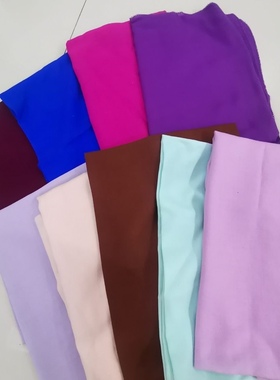 100%水溶性羊毛羊绒女士长款纯色紫色宝蓝色戒指绒羊绒围巾女款