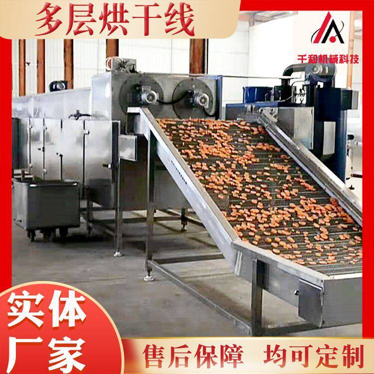 隧道式烘干机设备 食品多层烘干网带线 蔬菜水果烘干机设备