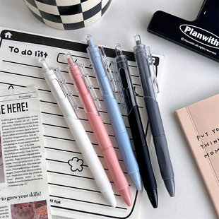 小礼物黑色中性笔简约新款按动笔ins高颜值学生速干刷题笔0.5