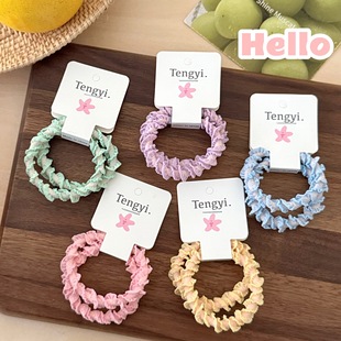 质量严选简约扎马款麻花编织发绳套装发饰高弹力基础皮筋尾头绳