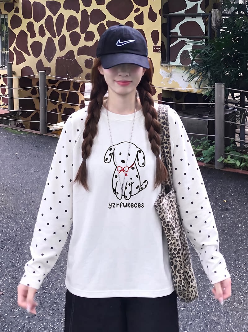 猪猪队长2026秋季新款韩版宽T恤