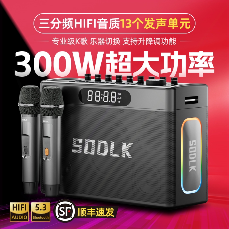 SODLK声莱客300W大功率户外K歌音