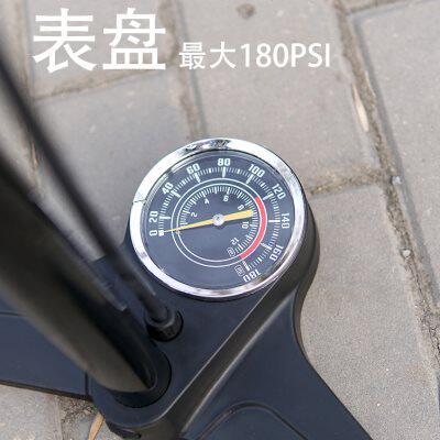 欧耐高压打气筒自行车便携家用山地车电动摩托车单车气压表充气筒