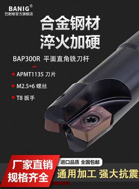 铣刀杆BAP300R立铣刀杆10 12 13 16 17 20 21r0.8直角1135杆