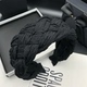 黑色高颅顶编织发卡发箍女时尚 复古气质发捆头饰宽边压发洗脸头箍