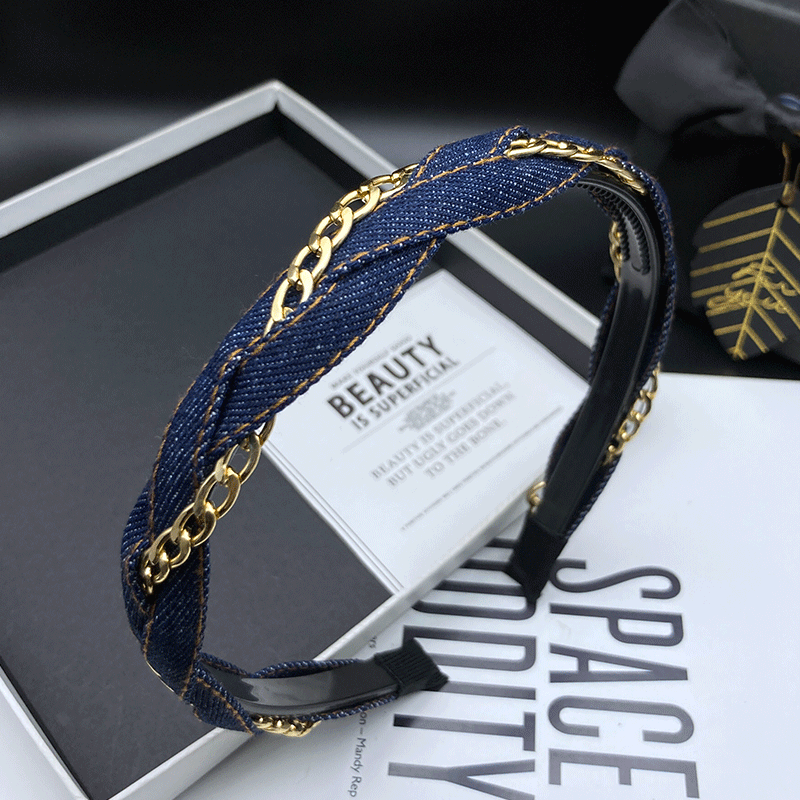 临嫣发箍布艺原创窄边头箍